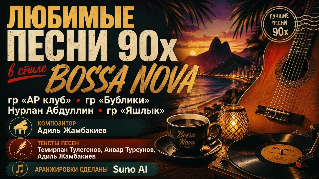 Песни 90х композитора Адиля Жамбакиева в Bossa Nova смотреть онлайн
