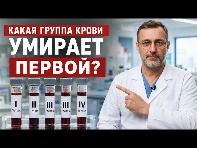 От ГРУППЫ КРОВИ зависит продолжительность вашей ЖИЗНИ! смотреть онлайн