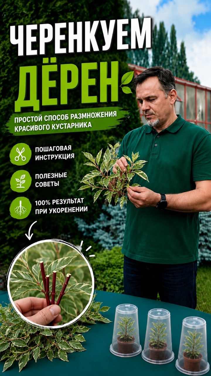Хотите получить больше красивых кустов дерена без лишних затрат?