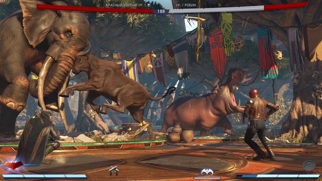 Injustice 2 Битва Робино Красный колпак против Дэймена смотреть онлайн