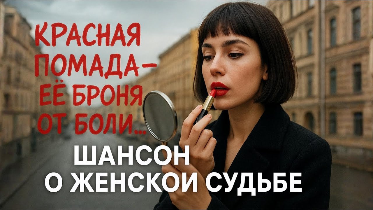 КРАСНАЯ ПОМАДА — душевный ШАНСОН о женской судьбе💔 смотреть онлайн