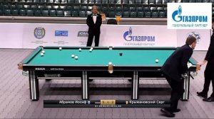 Бильярд.И.Абрамов - С.Крыжановский, финал чемпионата мира . «Комбинированная пирамида»