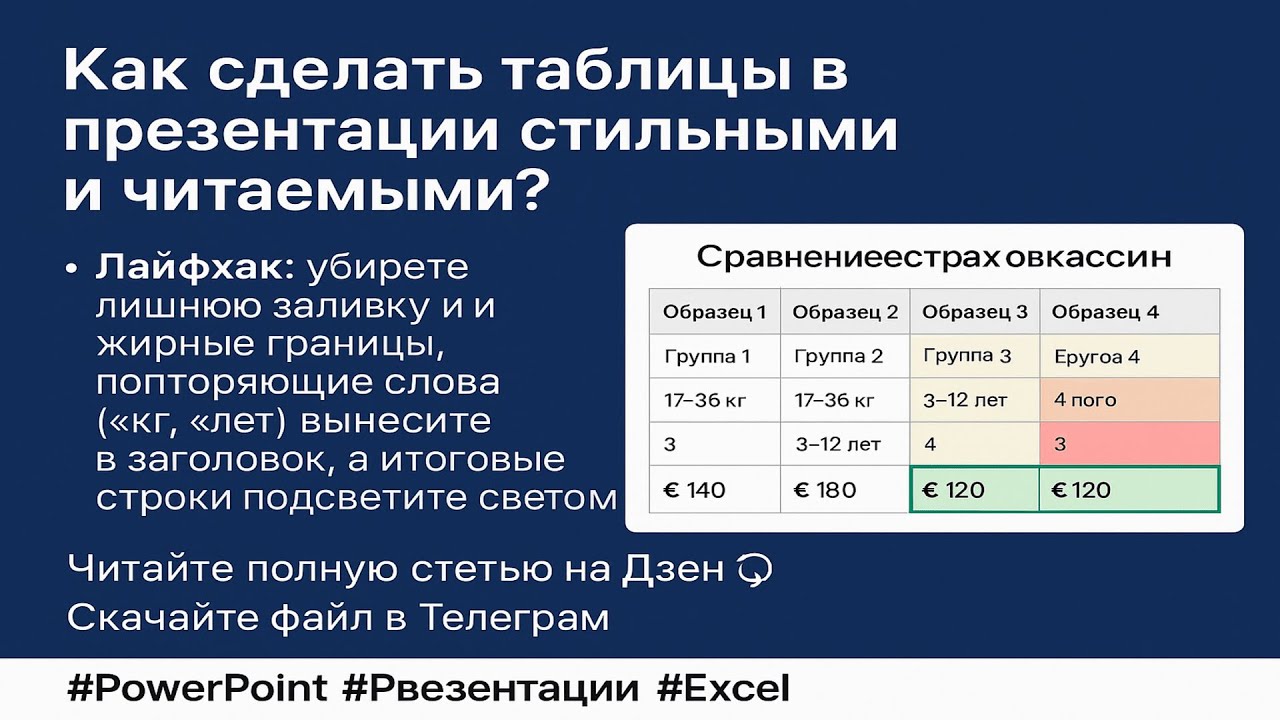Как оформить таблицы в PowerPoint красиво | PowerPoint Tables: How to Make Them Clear and Stylish смотреть онлайн