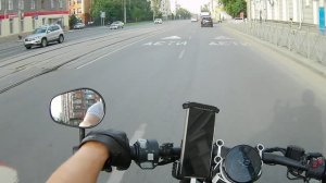 На Voge CU 250 от дома на работу. Проверка междурядья.