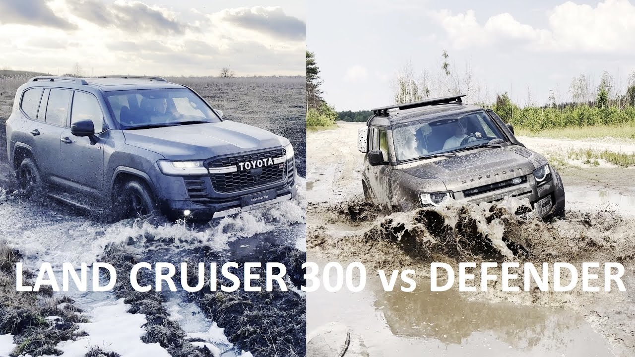 Land Cruiser 300 vs Defender off road battle. Toyota vs Land Rover. What is your choice? смотреть онлайн