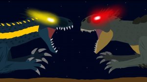 Indoraptor vs Scorpios Rex [ Jurassic World ] animation - Green DRAGO