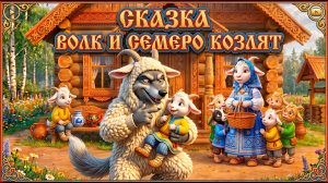 ВОЛК И СЕМЕРО КОЗЛЯТ - Русские народные сказки 🐐🐺 Мультики для детей