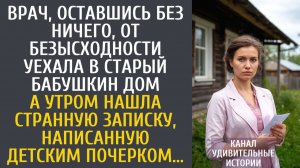 Истории из жизни Врач, оставшись без ничего, от безысходности уехала в старый бабушкин дом…