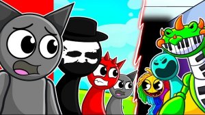 Реакция на игру СПРУНКИ против ПОППИ... (Мультяшная анимация)