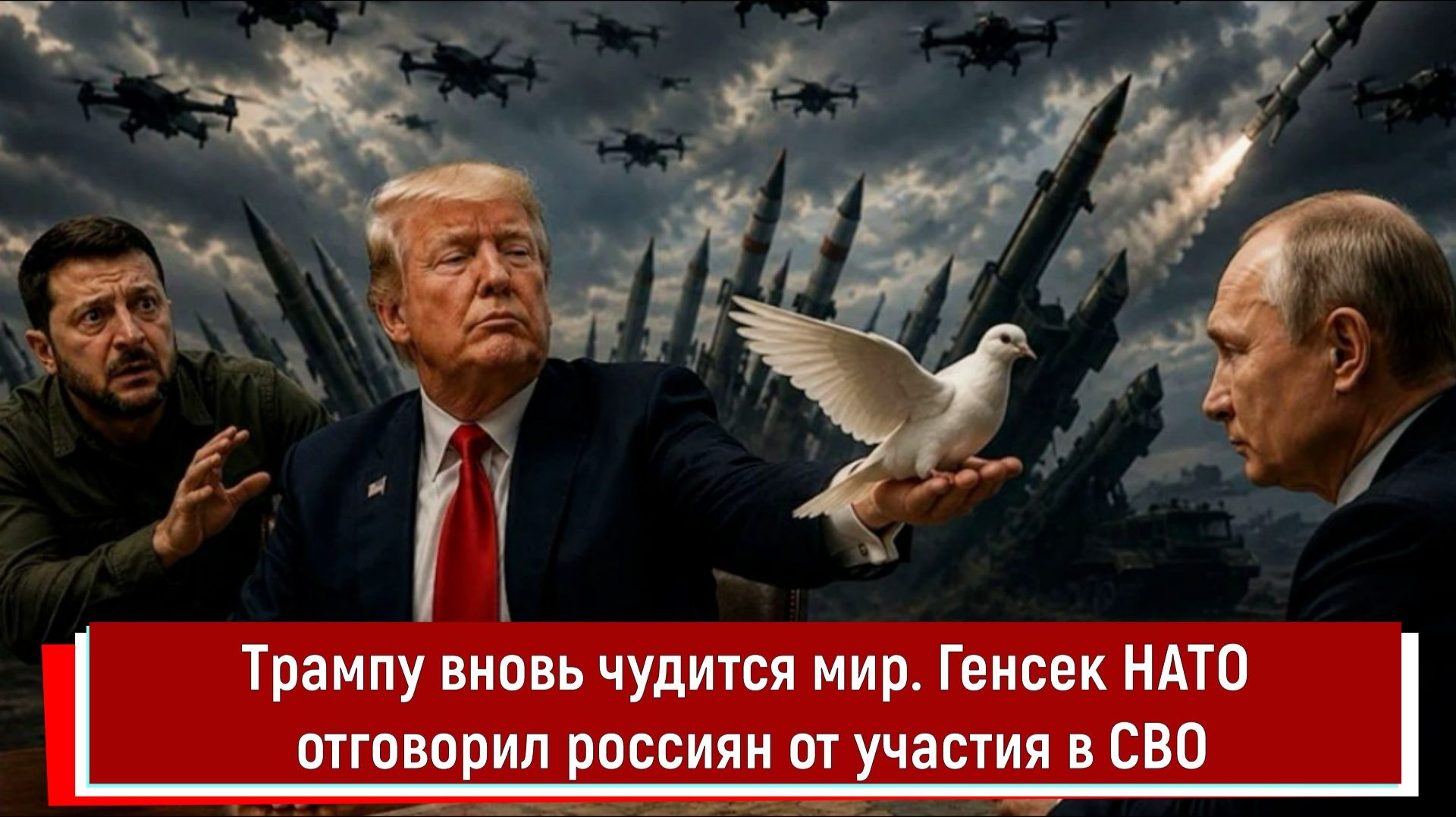 Трампу вновь чудится мир. Генсек НАТО отговорил россиян от участия в СВО