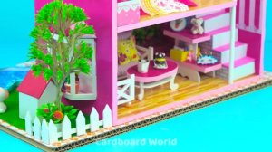 Миниатюрный картонный домик своими руками❤️ DIY поделки детям😍