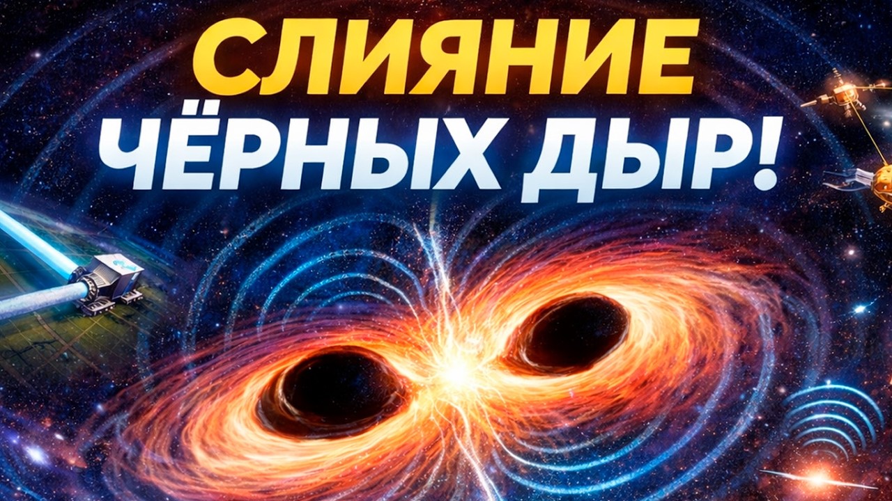 Слияние чёрных дыр: как Вселенная «дрожит» миллисекунды и меняет законы физики смотреть онлайн