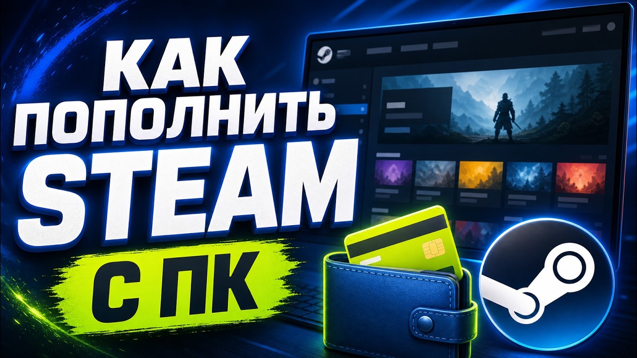 Как пополнить баланс Steam на компьютере смотреть онлайн