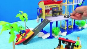 Спасатели на пляже! 🌊И другие приключения  игрушек и машинок для детей