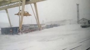 Прибытие в Воркуту из окна поезда.