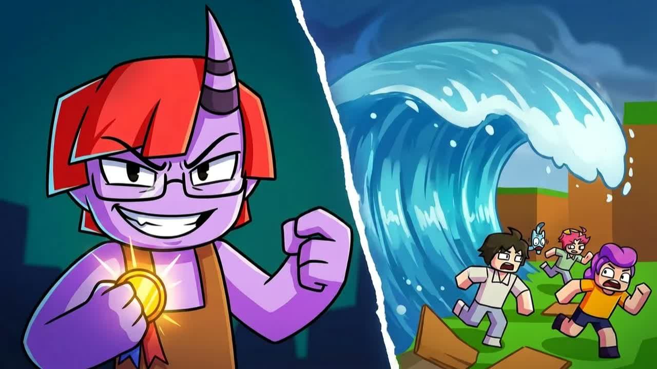 TSUNAMI - toonz CRAFT (Official Music Animation Video) #roblox смотреть онлайн