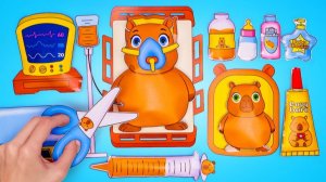 Капибара из бумаги 🐹✂️ делаем милый набор своими руками