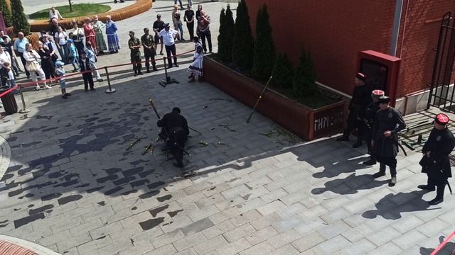 Фланкировка. Рубка шашкой пучка лозы.Дни Центрального музея российского казачества.г. Тула 5июля2026