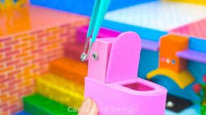 Строим мега двухэтажный особняк с огромным подземным аквариумом из картона ❤️ Миниатюрный дом с
