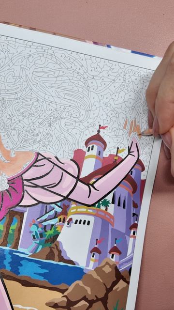 Перекрасила принцессу в раскраске Hachette Disney hachette ашет раскраски хобби art