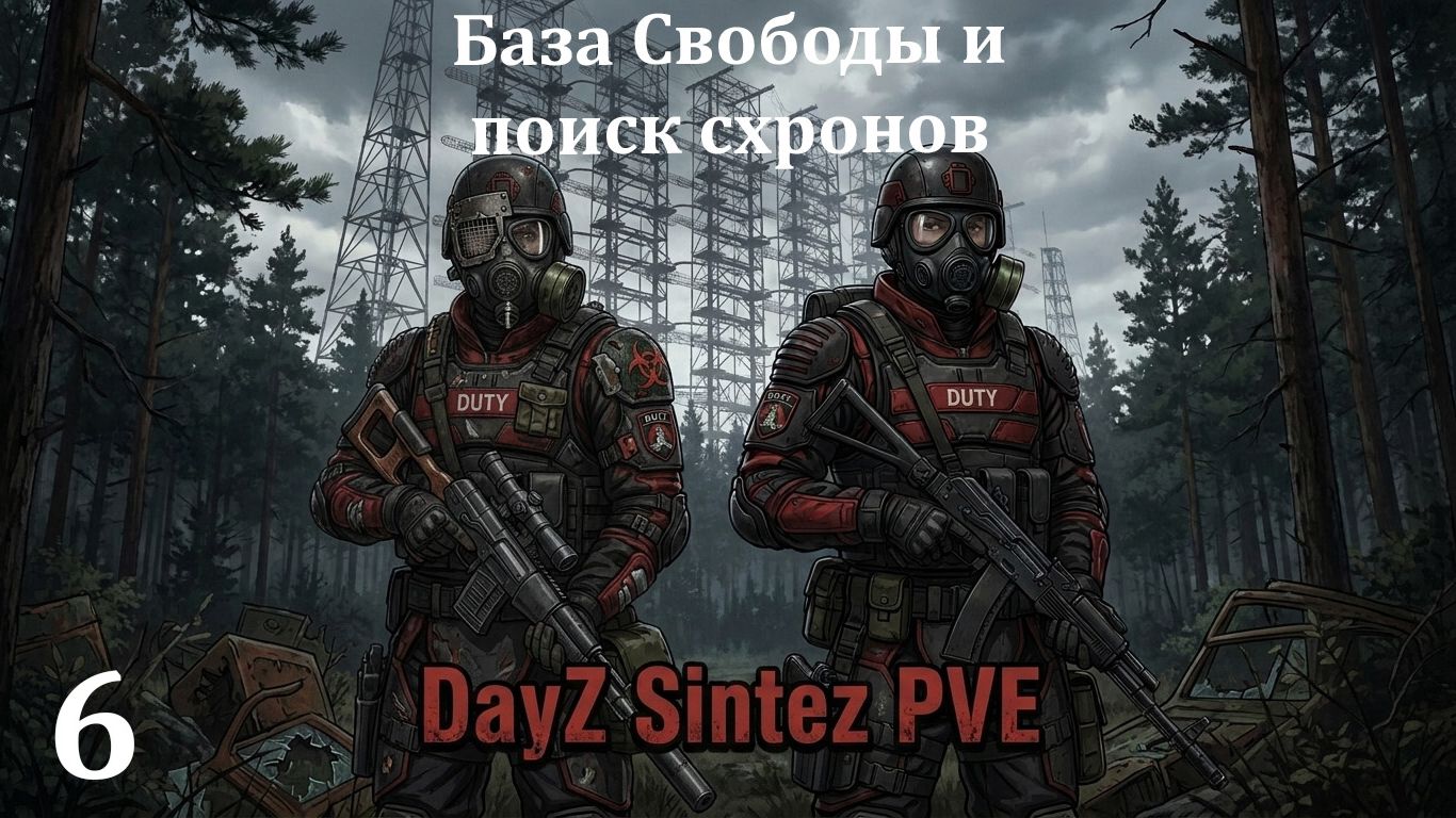 DayZ Sintez PVE | База Свободы и поиск схронов