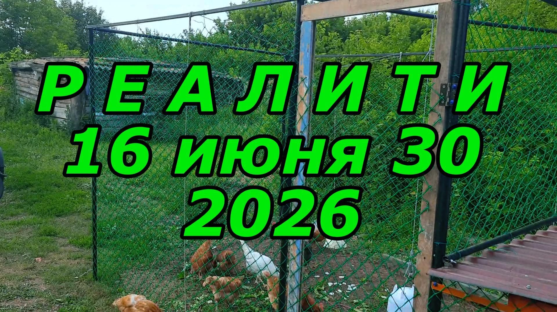 Реалити - фрагменты моей работы на Усадьбе с 16.06.2026 по 30.06.2026..
