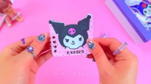 Набор канцелярских принадлежностей Kuromi DIY — Sanrio «Снова в школу» — лента васи, наклейки,