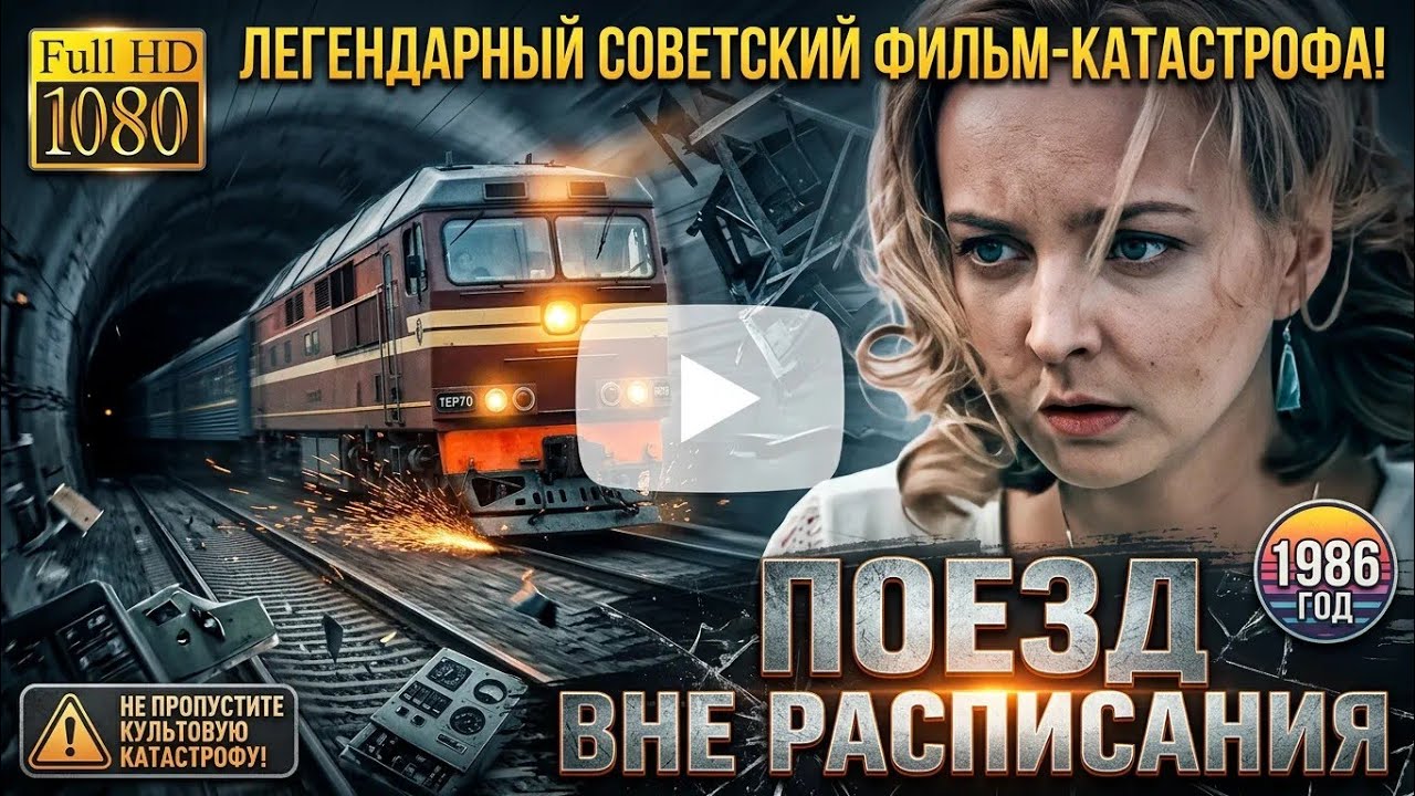 Поезд вне расписания (1986) — советский фильм-катастрофа | Full HD | Цветокоррекция смотреть онлайн