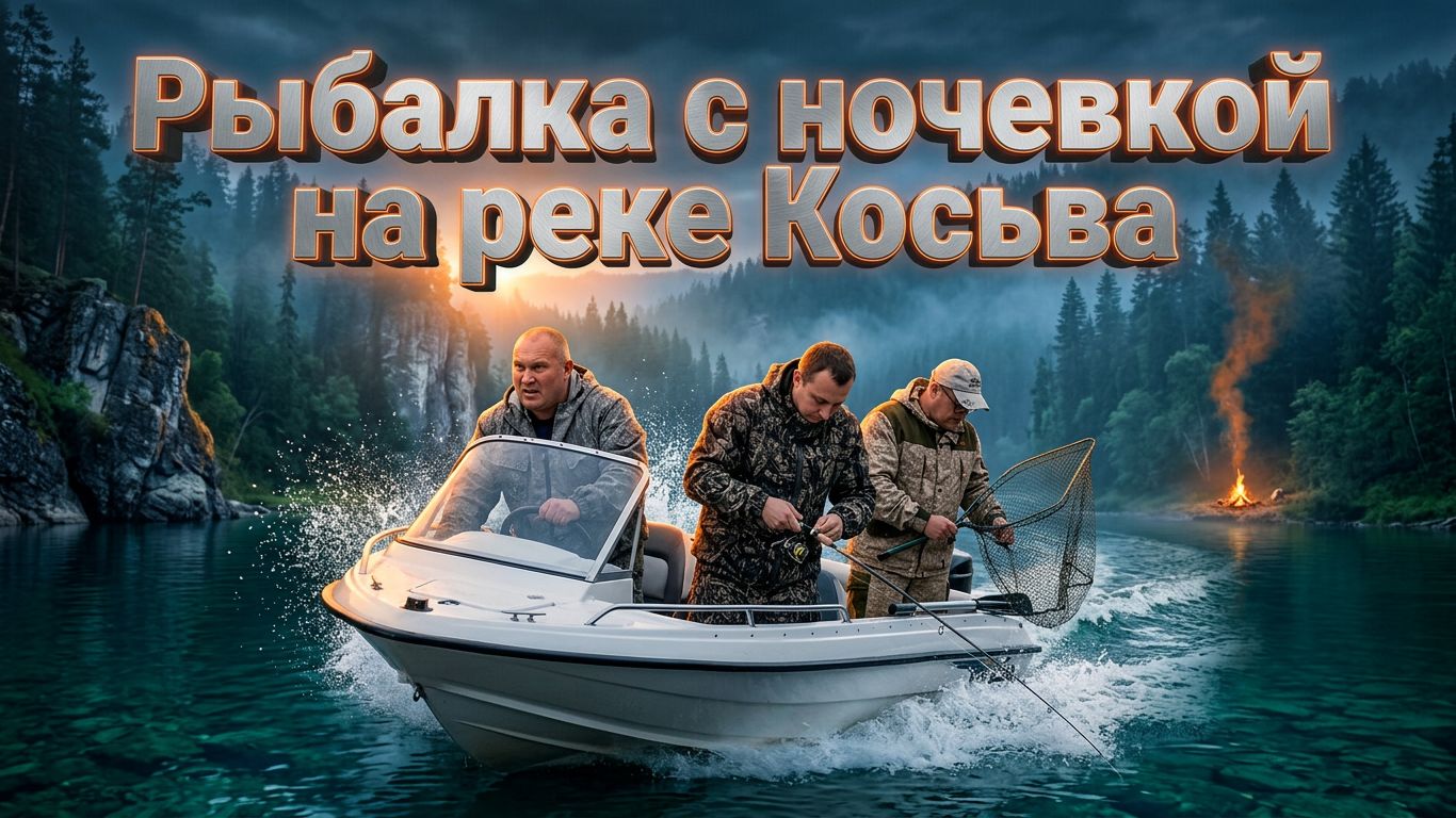 Рыбалка с ночевкой на реке Косьва. смотреть онлайн