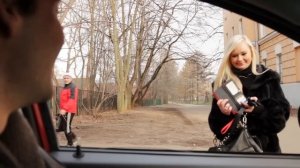 Chery Indis с роботом. тест-драйв - Обучи блондинку.