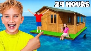 Я выжил 24 часа в плавучем доме!