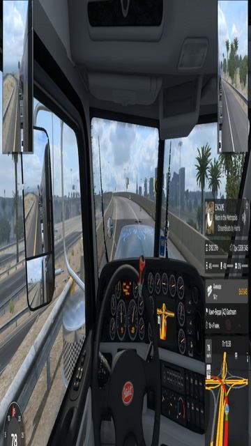 Американ Трак Cимулятор | American Truck Simulator везу бочку под дождем