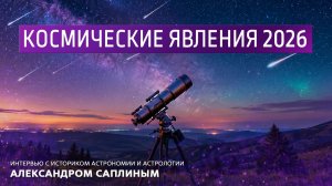 Космические явления 2026. Интервью с историком астрономии и астрологии Александром Саплиным