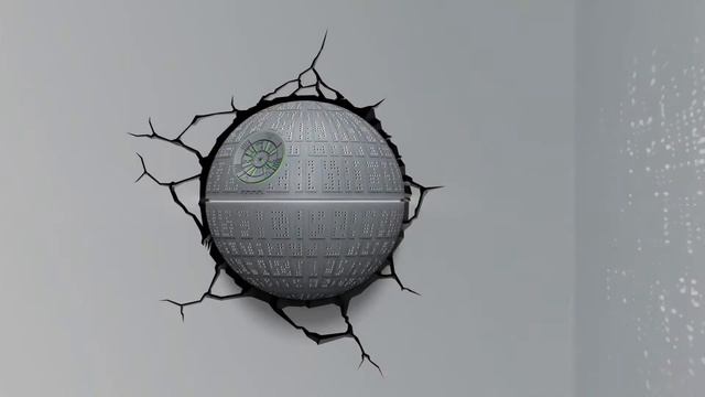 Пробивной 3D светильник StarWars Звёздные Войны Death Star Звезда смерти смотреть онлайн