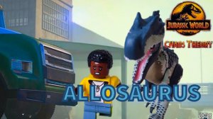 lego custom jurassic world: allosaurus jurassic world dominion/PREHISTORIC BRICK #jurassicworld