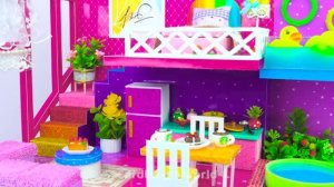 Строим виллу с двумя бассейнами, спальней и кухней из картона ❤️ DIY поделки