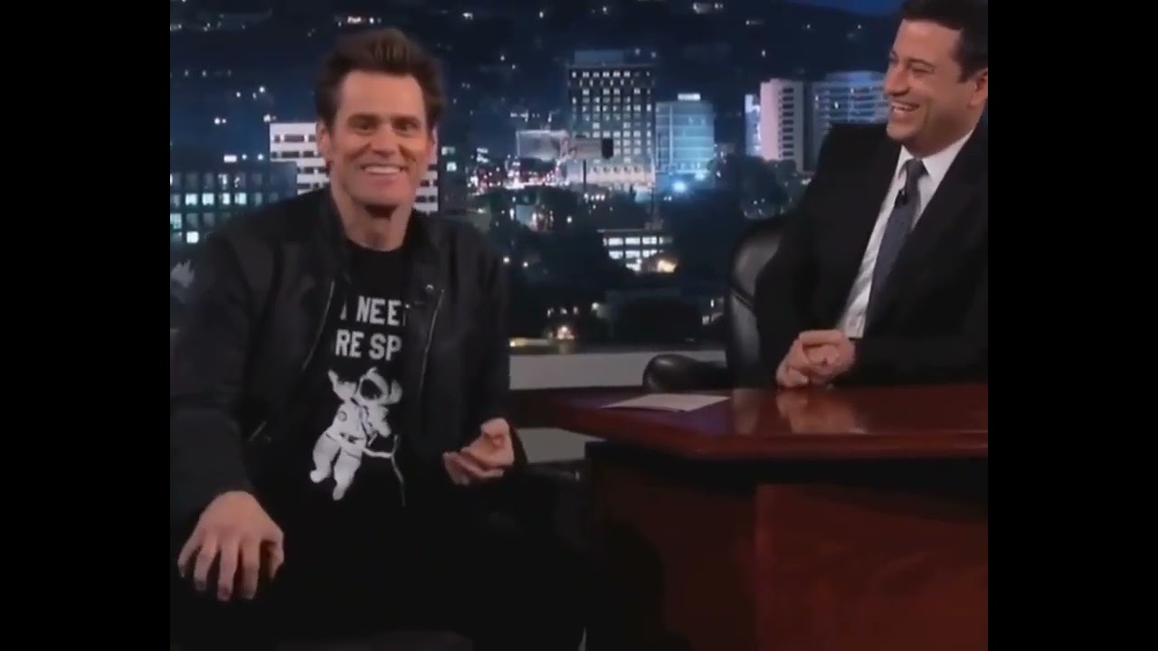 Джим Керри на шоу “Jimmy Kimmel Live!” смотреть онлайн