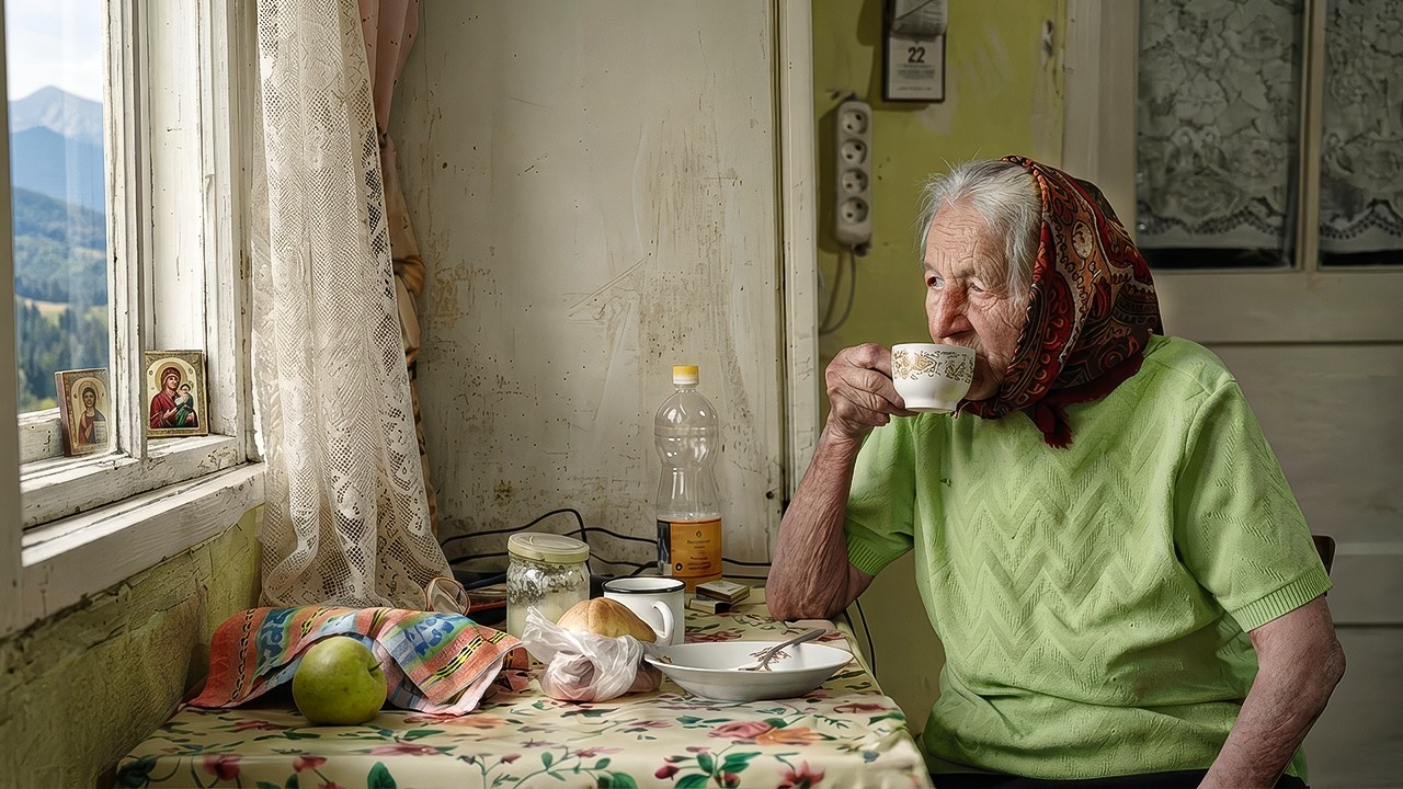 91 Year-Old Grandmother Living Alone In A Mountain Village Forgotten By The World смотреть онлайн