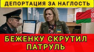Депортация за наглость. Беженку скрутил патруль. Белорусы устали от наглости. Аня Колобок