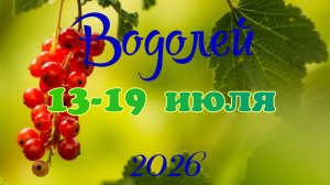 Водолей♒ Таро- прогноз на неделю с 13 по 19 июля 🕊