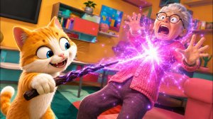 Котик превратился в колдуна. Игра бабка и кот. Я кот. Игры для детей