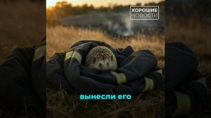 Сотрудники МЧС спасли ёжика при пожаре в Крыму