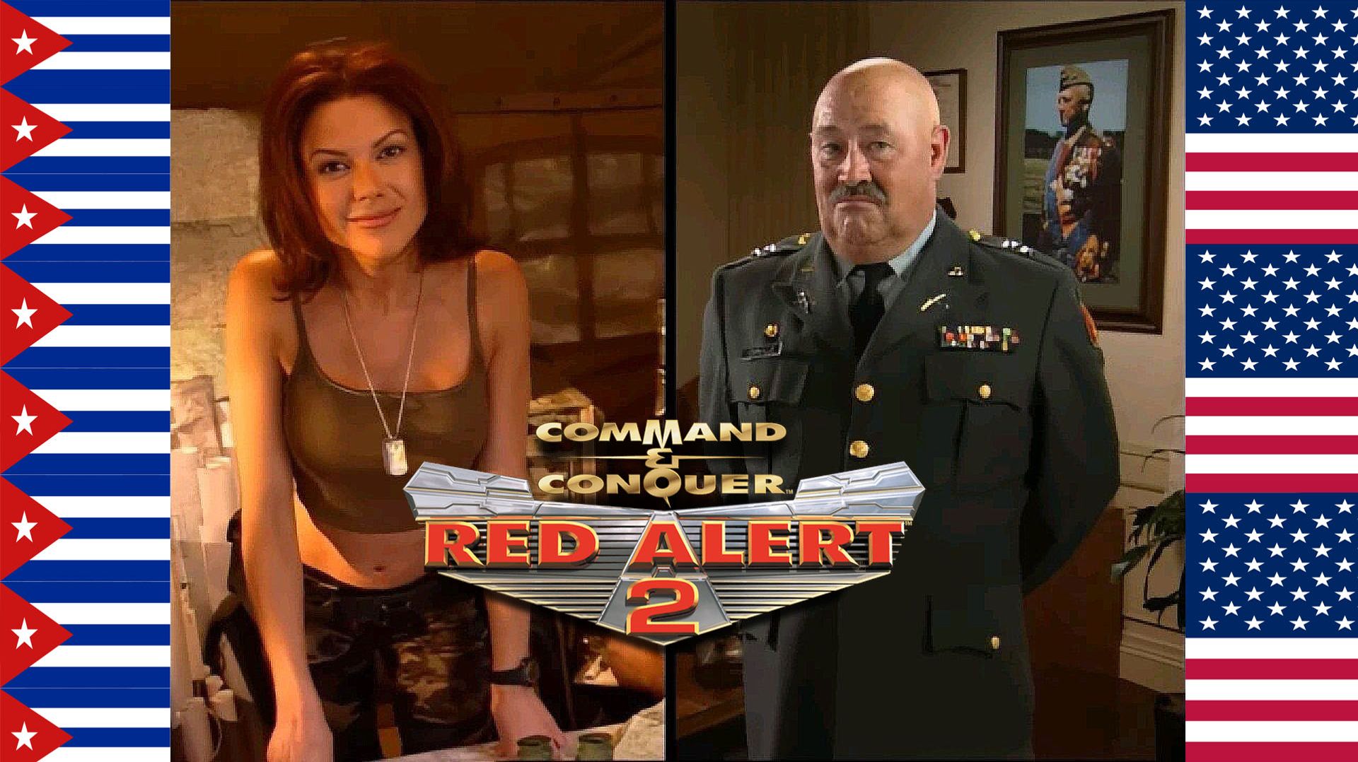 Command and Conquer Red Alert 2 1vs3 HARD PC USA VS Republic of Cuba. Nuclear Weapon смотреть онлайн