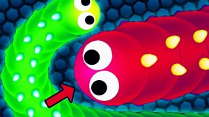 ОХОТА НА БОЛЬШОГО ЧЕРВЯ В ИГРЕ WORMAX IO ВОРМАКС ИО или СЛИЗЕР ИО мы охотимся на Червей ка