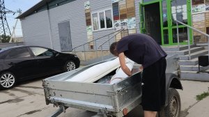 08-07-2026.Купили и постелили линолеум.Купаемся в бассейне.