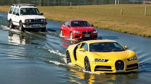 Испытание «Машины против водяных ям» в BeamNG.drive!