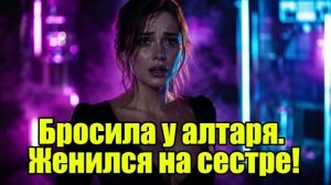 Невеста сбежала. Но пришла ее сестра! История измен|Аудио рассказы|Истории из жизнИ