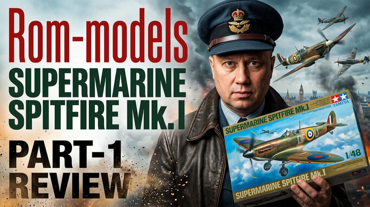 SUPERMARINE SPITFIRE MK.l TAMIYA 148 part-1 REVIEW смотреть онлайн