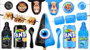 Синяя Еда vs Черная Еда Челлендж # Едим продукты синего цвета целый день c Multi DO Challenge