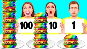 100 Слоев Еды Челлендж # Вкусные Кухонные Лайфхаки от DuKoDu Challenge